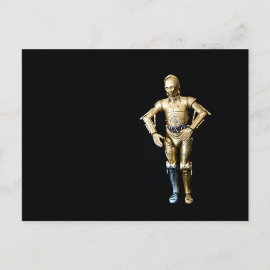 Coole Roboterspielzeugfotografie Feiertagspostkarte (Vorderseite)