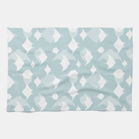 Coole Rochen Blaues Meer Geschirrtuch (Horizontal)