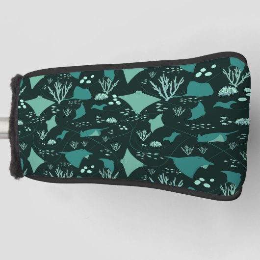 Coole Rochen unter dem Ozeanmuster Golf Headcover (Vorderseite)