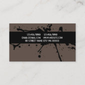 Coole Rock Band Singer Business Card Visitenkarte (Rückseite)