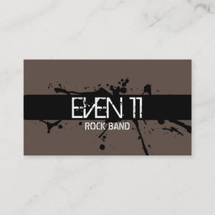 Coole Rock Band Singer Business Card Visitenkarte