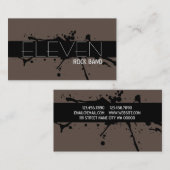 Coole Rock Band Singer Business Card Visitenkarte (Vorne/Hinten)