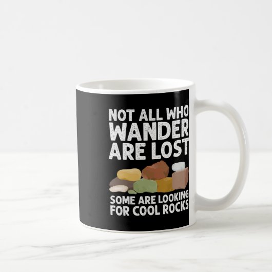 Coole Rock Collector Art for Men Geology Jour Kaffeetasse (Rechts)