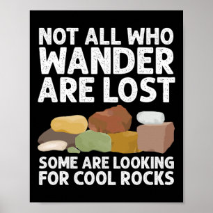 Coole Rock Collector Art for Men Geology Jour Poster