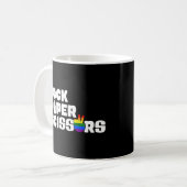 Coole Rock Paper Scissors Lesbian LGBTQ Prix Kaffeetasse (Vorderseite Links)