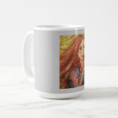 Coole Rocker-Girl Kaffeetasse (Vorderseite Links)