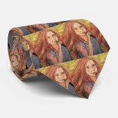 Coole Rocker-Girl Krawatte (Gerollt)