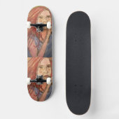 Coole Rocker-Girl Skateboard (Vorderseite)