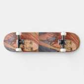 Coole Rocker-Girl Skateboard (Horizontal)