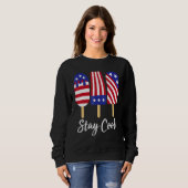 Coole Rocket Pop Red White & Blue Popsicle Sum ble Sweatshirt (Vorne ganz)