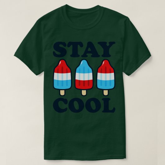 Coole Rocket Red White and Blue Popsicle Summer bl T-Shirt (Design vorne)