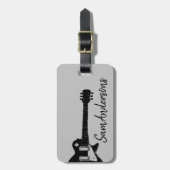 Coole Rockgitarrenreise Gepäckanhänger (Vorderseite vertikal)