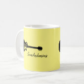 Coole Rockgitarrenreise Kaffeetasse (Vorderseite Links)