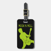 Coole Rock'n'Roll-Gepäckmarken Gepäckanhänger (Vorderseite vertikal)