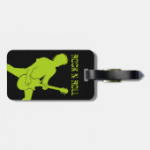 Coole Rock'n'Roll-Gepäckmarken Gepäckanhänger (Rückseite horizontal)