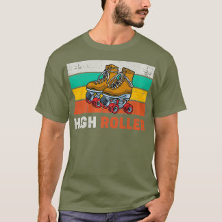 Coole Roller Disco Retro Party 70er und 80er High T-Shirt