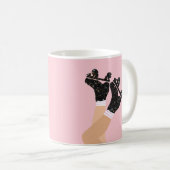 Coole Roller-Skate Derby Skater Gift Kaffeetasse (VorderseiteRechts)