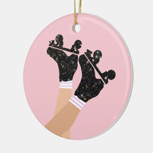 Coole Roller-Skate Derby Skater Gift Keramik Ornament (Links)
