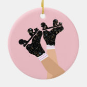 Coole Roller-Skate Derby Skater Gift Keramik Ornament (Hinten)
