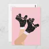 Coole Roller-Skate Derby Skater Gift Postkarte (Vorne/Hinten)