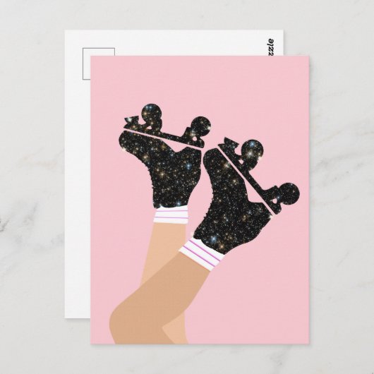 Coole Roller-Skate Derby Skater Gift Postkarte (Vorne/Hinten)
