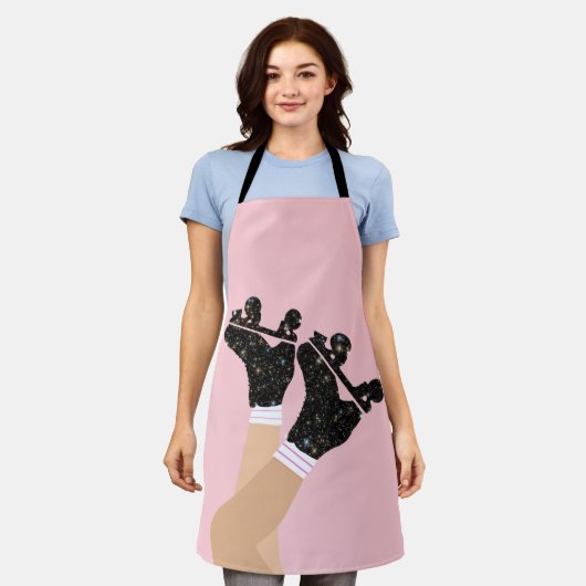 Coole Roller-Skate Derby Skater Gift Schürze (Getragen)