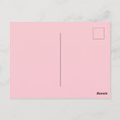 Coole Roller-Skate Derby Skater Pink Postkarte (Rückseite)