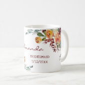 Coole romantische Tasse der Blumenbräute (VorderseiteRechts)