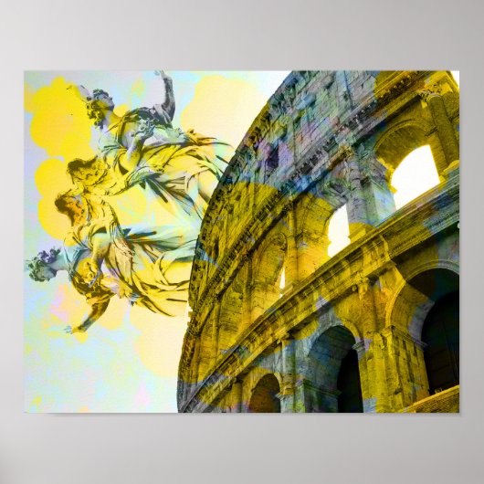 Coole römische Kunstelemente in trendiger Weise Poster (Vorne)
