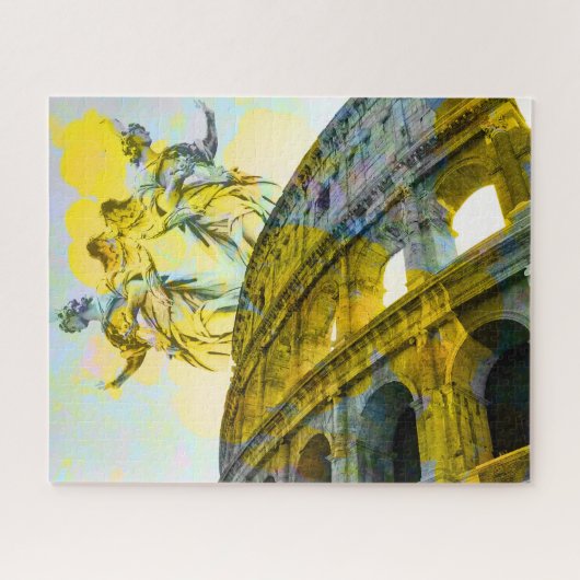 Coole römische Kunstelemente in trendiger Weise Puzzle (Horizontal)