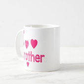Coole Rosa Chalk Brother Zitate I Liebe mein Brude Kaffeetasse (Vorderseite Links)
