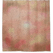 Coole rosa Farbtöne, gestanztes Glasmuster Duschvorhang (Vorderseite)