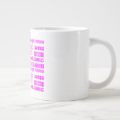 Coole rosa Großmutter-Positive des modernen Jumbo-Tasse (Rechts)