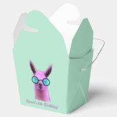 Coole Rosa Llama Geschenkboxen Gastgeschenke Geschenkschachtel (Geöffnet)