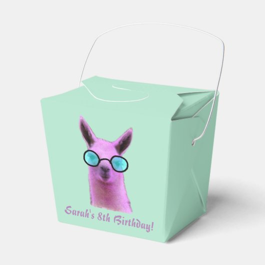 Coole Rosa Llama Geschenkboxen Gastgeschenke Geschenkschachtel (Vorderseite)