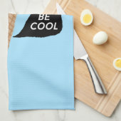 COOLE, rosa sprechende Eistüte Geschirrtuch (Viertel Falte)