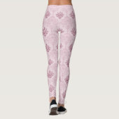 Coole Rosa-Ziermuster Leggings (Rückseite)