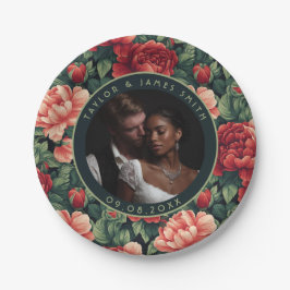 Coole Rose Bridal Dress Teller für Hochzeitssache