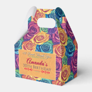 Coole Rose Geburtstags-Gefälligkeitsbox für Vintag Geschenkschachtel