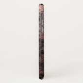 Coole Rose Gold Found Black Grunge Muster Case-Mate iPhone Hülle (Hinten/Links)