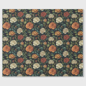 Coole Rose Rustikales Verpackungspapier Geschenkpapier (Flach)
