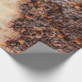 Coole rostige Metallstruktur Geschenkpapier (Ecke)