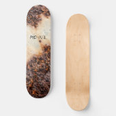 Coole rostige Metallstruktur Ihr Name Skateboard (Vorderseite)