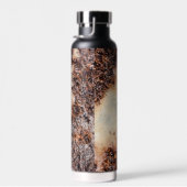 Coole rostige Metallstruktur Ihr Name Trinkflasche (Rechts)