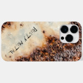 Coole rostige Metallstruktur Individuelle Name Case-Mate iPhone Hülle (Rückseite (Horizontal))