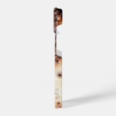 Coole rostige Metallstruktur Individuelle Name iPhone Hülle (Linke Seite)