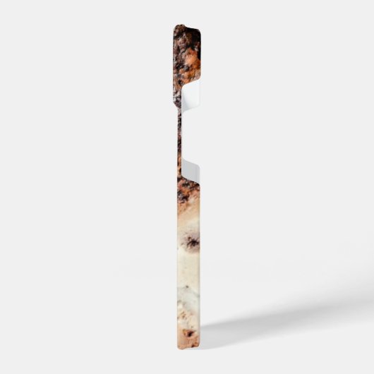 Coole rostige Metallstruktur Individuelle Name iPhone Hülle (Linke Seite)