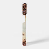 Coole rostige Metallstruktur Individuelle Name iPhone Hülle (Rechte Seite)