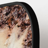 Coole rostige Metallstruktur Individuelle Name Pickleball Schläger (Linke Seite)