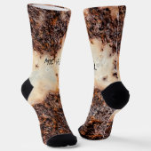 Coole rostige Metallstruktur Individuelle Name Socken (Gewinkelt)